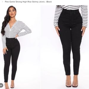 Black skinny jeans